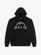 MANTO hoodie bones- black